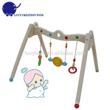 Eco-friendly Safety Wooden Infant Baby Play Activity Gym Equipment